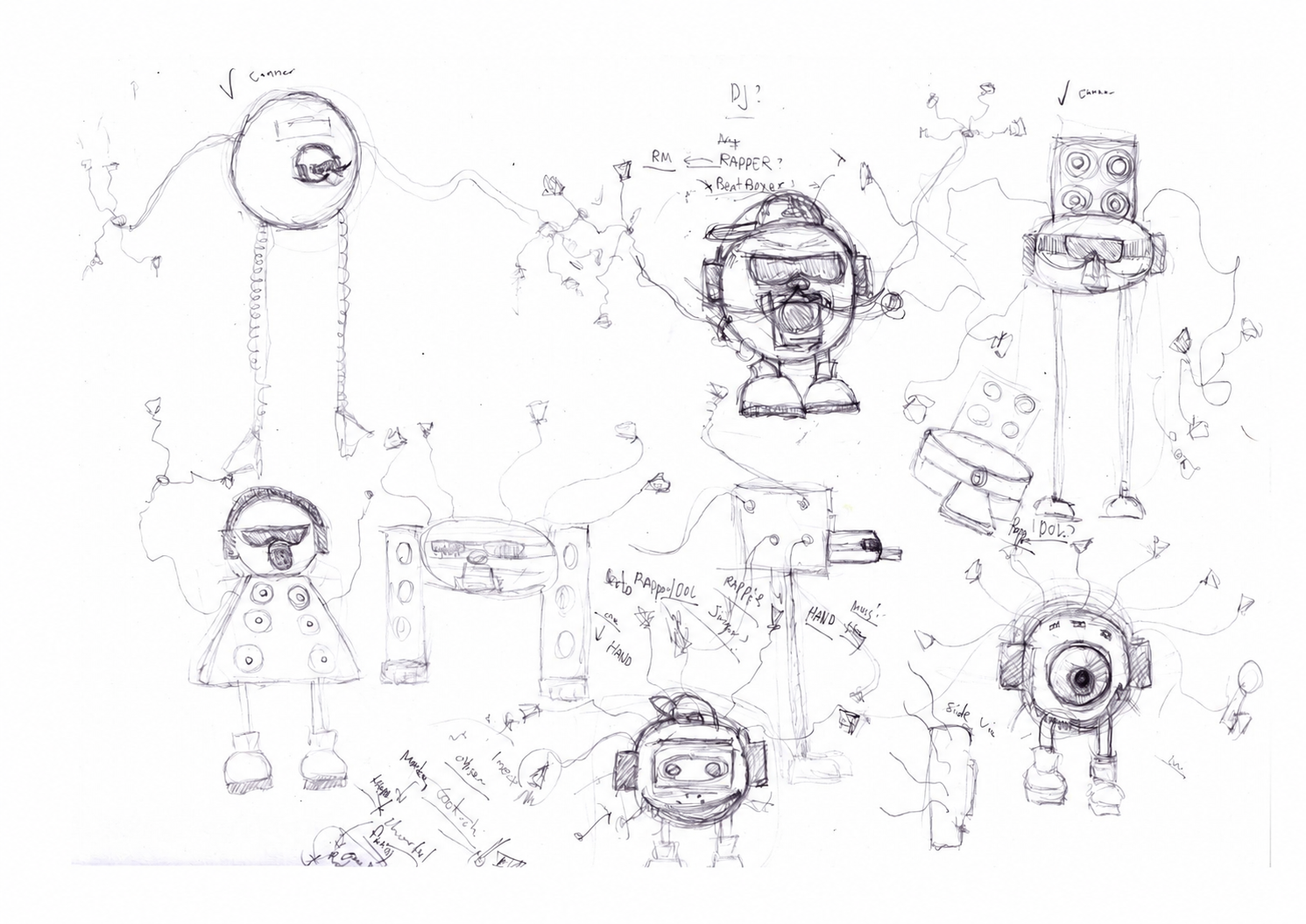 Form exploration: Proportion and object-based character studies